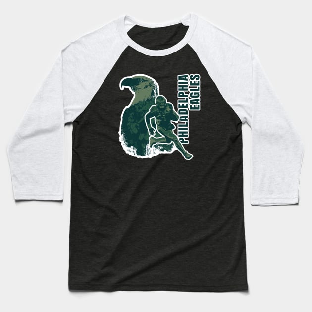 Philadelphia Eagles T - Shirt Baseball T-Shirt by elmejikono